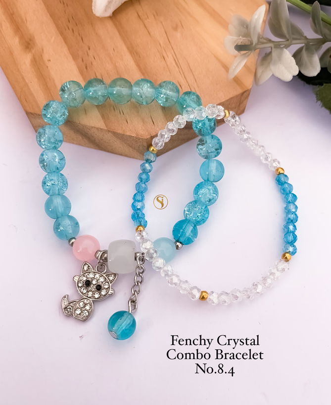 2 Fenchy Crystal  Bracelets Combo Wholesale Shop In Surat
